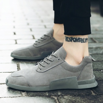 Chaonan Korea Fashion Style laki-laki laki-laki sepatu sneaker sepatu pria (5709RM abu-abu)