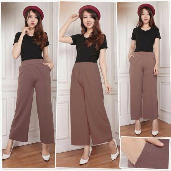 Gambar Cj collection Celana kulot panjang wanita jumbo long pant Latecia