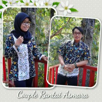 Gambar Couple Batik   Sarimbit Batik Rantai Asmara B001