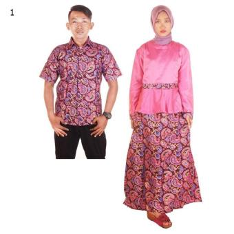 Gambar Couple Batik Sarimbit Gamis Baloteli