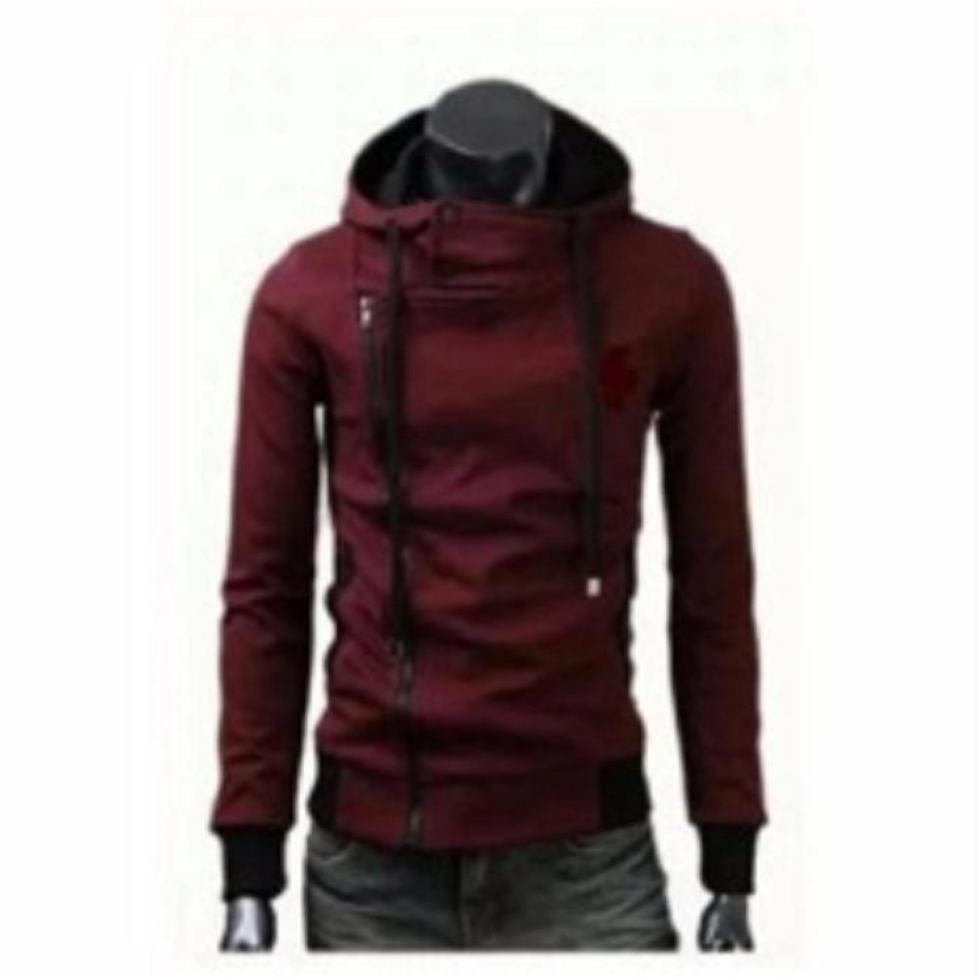 Daffa Jaket Pria - Jaket Harakiri - Fleece - Maroon
