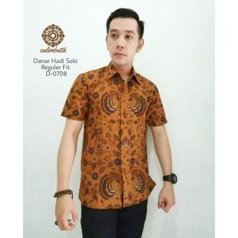 Gambar Danar Hadi Hem Batik Reguler Fit 0708 Coklat