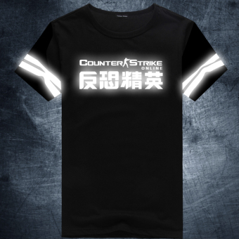 Gambar Deformasi Jin Gang siswa muda lengan pendek t shirt (Counter Strike reflektif) (Counter Strike reflektif)