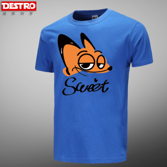 Jual Destro busana lengan pendek ukuran besar gila pria lengan pendek t
shirt t shirt (Biru) Online Terbaik