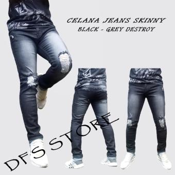 Membeli DFS CELANA JEANS SKINNY SLIMFIT PENSIL PRIA - BG SCRUB DESTROY Harga Diskon RP 117.500 Beli Sekarang !!!