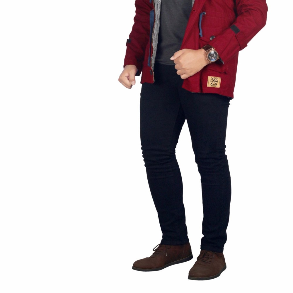 Dgm_Fashion1 Celana Jeans Skinny Hitam Polos Panjang /Celana lepis/Celana Jeans Skinny Pria/Celana Panjang/ Celana Pria/Celana Casual/celana denim/celana jeans hitam/jeans polos /CELANA JEANS PENSIL JS 2002 Hitam