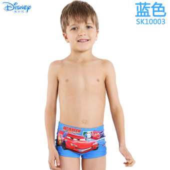 Gambar Disney anak anak baju renang anak celana (Celana renang SK10003 biru untuk mengirim berenang lap + topi renang + + kacamata)