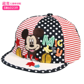 Gambar Disney Anak laki laki dan perempuan anak topi matahari anak topi topi (Lingkar kepala 52 cm 3 5 40 tahun + Bisbol topi SM60239 biru tua)