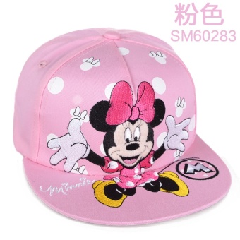 Gambar Disney Anak laki laki dan perempuan Baobao topi anak topi topi (Silakan sesuai dengan lingkar kepala memilih + Merah muda)