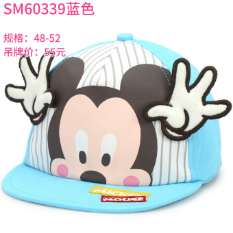 Gambar Disney bayi Musim Semi dan musim gugur topi baseball Baobao topi (Silakan sesuai dengan lingkar kepala yang Baobao pilihan + SM60339 biru)