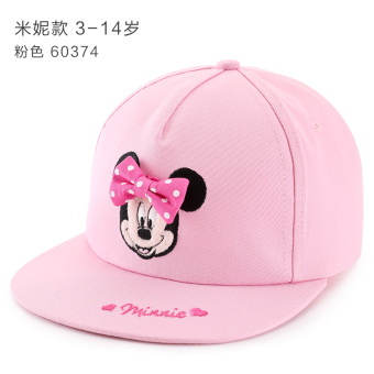 Gambar Disney Gaya Korea dari musim semi dan musim gugur topi anak laki laki topi anak topi (54 cm cocok untuk 5 14 tahun + Minnie model 60374 merah muda)