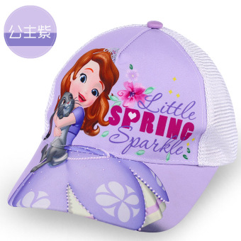 Gambar Disney jala anak laki laki dan perempuan anak topi baseball visor topi (52 cm Untuk lingkar kepala lingkar kepala 3 5 40 tahun + Putri ungu)
