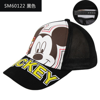 Gambar Disney jala musim panas UV tabir surya bisbol topi topi matahari anak topi topi (50 + SM60122 hitam)