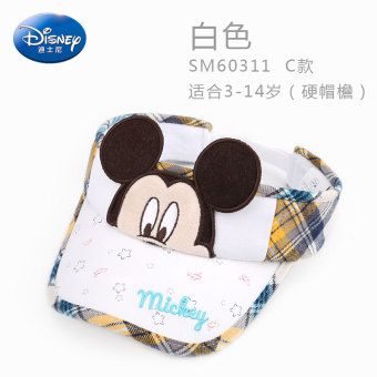 Gambar Disney kerai tabir surya kosong atas bagian tipis Baobao matahari topi anak topi (Lingkar kepala 54 cm 5 14 tahun + SM60311 C model putih)