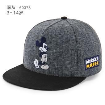 Gambar Disney Korea Fashion Style Pelindung Sinar Matahari Pelindung Terik Matahari Topi Anak Topi (50 Cm Cocok Lingkar Kepala 48 50 Cm + Mickey 60378 Abu abu Gelap)