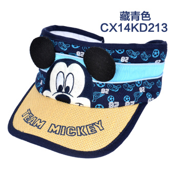 Gambar Disney Korea Fashion Style pria dan wanita mahasiswa topi topi matahari anak anak kosong atas topi (S (lingkar kepala 52 cm rekomendasi 3 5 tahun) + Biru tua CX14KD213) (S (lingkar kepala 52 cm rekomendasi 3 5 tahun) + Biru tua CX14KD213)