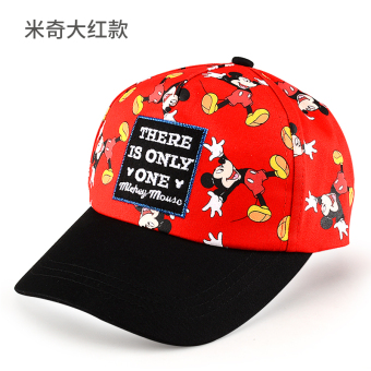 Gambar Disney Mickey topi matahari anak topi topi (Lingkar kepala 52 cm 5 8 tahun + 60390 Mickey merah)