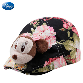 Gambar Disney Minnie katun anak anak topi topi baret topi (Lingkar kepala 52 cm 3 5 40 tahun + SM60267 hitam)