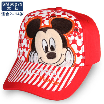 Gambar Disney Musim Semi dan Gugur anak laki laki anak anak topi topi topi (Silakan menurut anak lingkar kepala memilih + SM60279 merah)