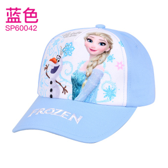 Gambar Disney Putri gadis topi baseball matahari naungan (Cocok untuk 50CM lingkar kepala + Biru SP60042)