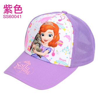 Gambar Disney Putri gadis topi baseball matahari naungan (Cocok untuk 50CM lingkar kepala + Sophia jala ungu SS60041)