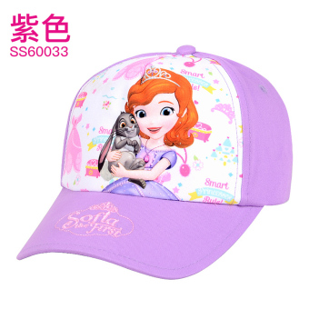 Gambar Disney Putri gadis topi baseball matahari naungan (Cocok untuk 52CM lingkar kepala + Sophia ungu SS60033)