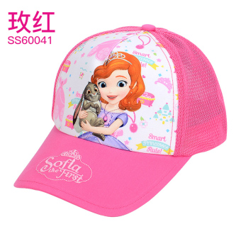 Gambar Disney Putri gadis topi baseball matahari naungan (Cocok untuk 54CM lingkar kepala + Sophia jala Rose SS60041)