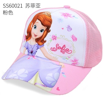 Gambar Disney Putri Musim Panas Topi Matahari Anak Topi (Lingkar kepala 54 cm 8 12 tahun + SS60021 Sophia merah muda) (Lingkar kepala 54 cm 8 12 tahun + SS60021 Sophia merah muda)