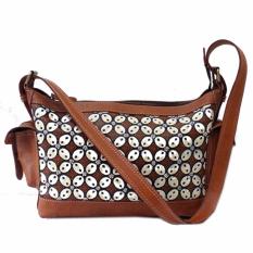 Djogja Klasik Craft Tas Kulit Hobo Saku Full Lukis - Kawung