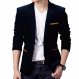 DOZN Jas Blazer Pria Korea Black - List Hitam