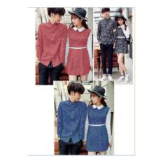 DRESS GINGHAM couple kotak-kotak cp square