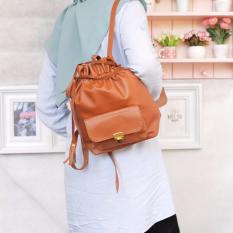 EL PIAZA Mini Ransel Serut Pocket Mocca Ransel Mini Ransel Lucu Tas Ransel