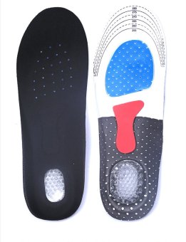 Gambar Eozy 2016 adapula satu satunya bantalan Orthotic dukungan Archolahraga bantalan sepatu olahraga lari sol silikon menempatkanbantal perawatan kaki untuk pria wanita ukuran M