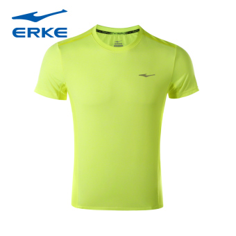 Gambar Erke dan nyaman pria musim gugur baru laki laki kemeja t shirt (Neon kuning)