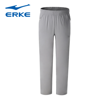 Gambar Erke pria dan musim gugur baru bagian tipis merajut celana celana kasual kebugaran celana (Perak abu abu)