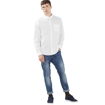 Gambar Esprit Basic Stretch Cotton Poplin Shirt   White