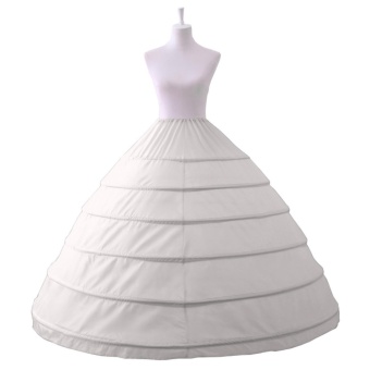 Gambar Ever Dresses White 6 Hoops Petticoat Underskirt for Bridal WeddingGown Evening Dress   intl