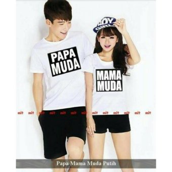 FASHION FLOWER-BAJU COUPLE | KAOS PASANGAN | KAOS COUPLE | PAPAMUDA MAMA MUDA-