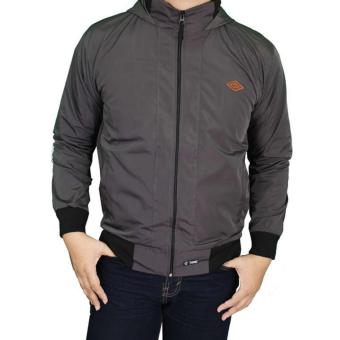 Gambar Fashion   Jaket parasut Outdoor Pria   DC Abu abu Tua ls