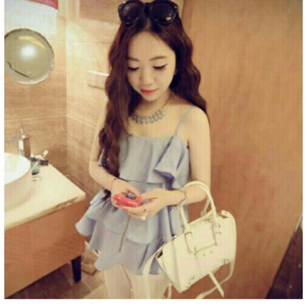 Fashionshop Blouse Wasaka red. / Baju Wanita / Blouse Korea / Atasan Wanita / Baju Formal / Kemeja Wanita / Kemeja Formal / Atasan Muslim / Kemeja Cewek Tunik / Blouse Sabrina