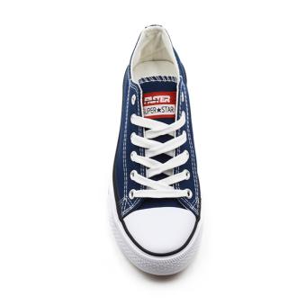 Faster Sepatu Sneakers Kanvas Wanita 1603-03 - Navy April 2018 - 4 Faster Sepatu Sneakers Kanvas Wanita 1603-03 - Navy - 4