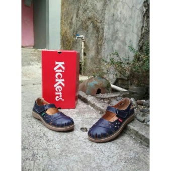 Jual Flat Shoes  Wanita  Kickers  Flower Original  Leather 