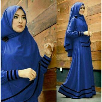 Gambar Flavia Store Gamis Syari Set 2 in 1 FS0534   BENHUR   Baju Muslim Wanita Syar i   Gaun Muslimah   Maxi Dress Lengan Panjang   Hijab   Nisyfarose