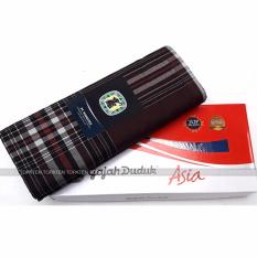 Gajah Duduk Sarung Tenun Eksklusif Premium Muslim Motif Asia Kain Sarong Muslim Pria Dewasa Perlengkapan Ibadah Sholat Jum'at Ied Hari Raya Pengajian Corak Masa Kini Bahan Halus Lembut Adem Nyaman - Coklat