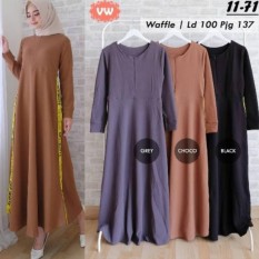 Gamis Casual Modis Trendy Cantik OFFWHITE