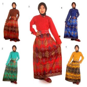 Gambar Gamis Muslim Batik I Busana Muslim Wanita Gamis Batik Dewinta