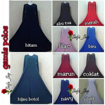 Gamis Polos Jersey Super Umbrella L3 Jumbo | Gamis Syari Jersey Super Busui Size XXL - (Navy) Desember 2018 - 4 Gamis Polos Jersey Super Umbrella L3 Jumbo | Gamis Syari Jersey Super Busui Size XXL - (Navy) - 4