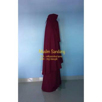 Gamis Syar'i Ayuk Collection / Merah Maroon Mei 2018 - 2 Gamis Syar'i Ayuk Collection / Merah maroon - 2