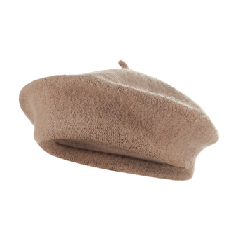 Gambar GEMVIE Fashion Men Women Unisex Autumn Winter Soft Warm Beret Hat All match Vintage Cap (Coffee)   intl
