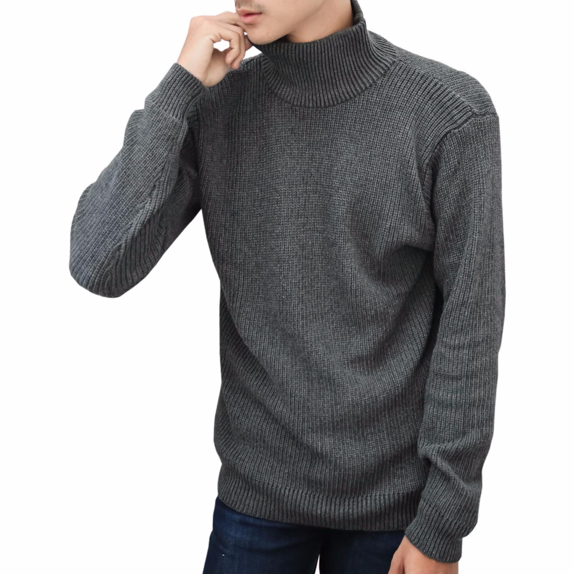 Gomuda Sweater Rajut Gomuda Cord Turtleneck - Hitam